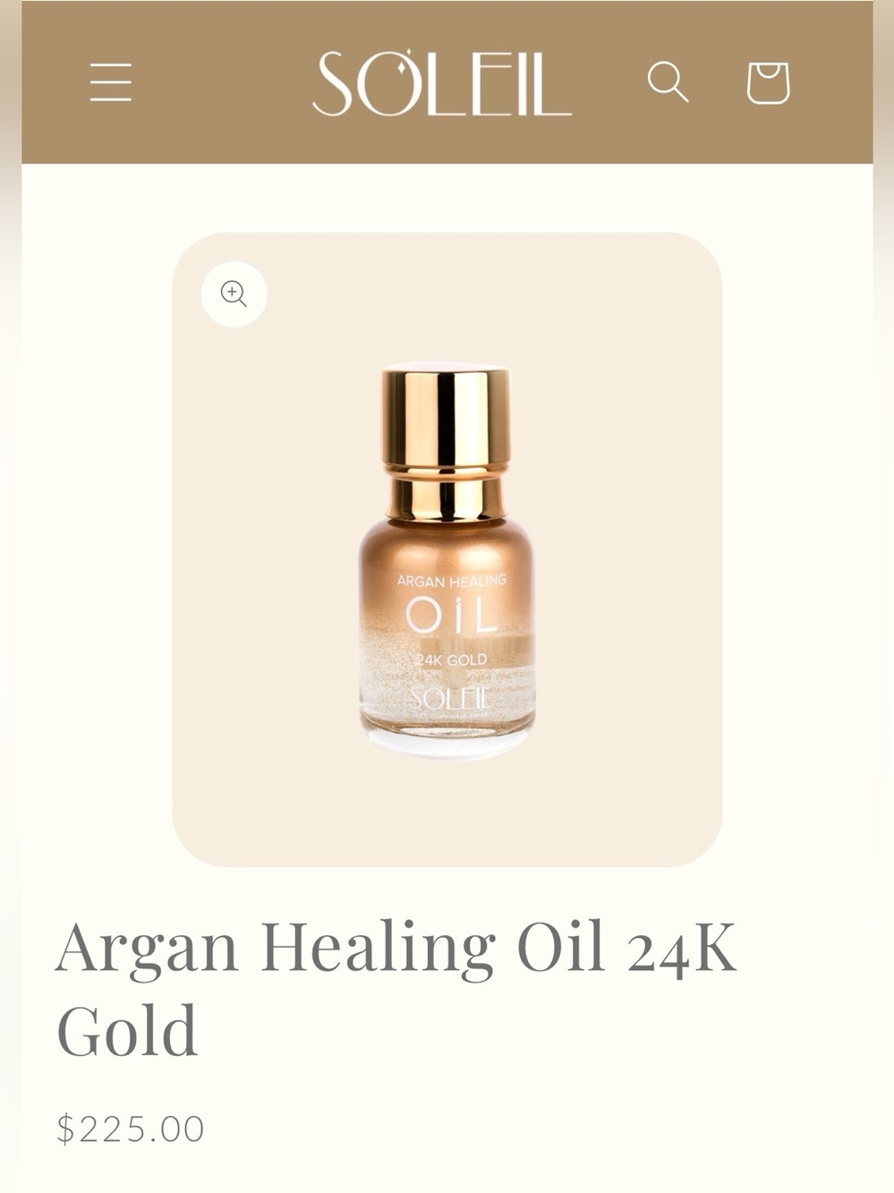 Soleil Deep Hydration Argan Oil Hair Mask – Cream